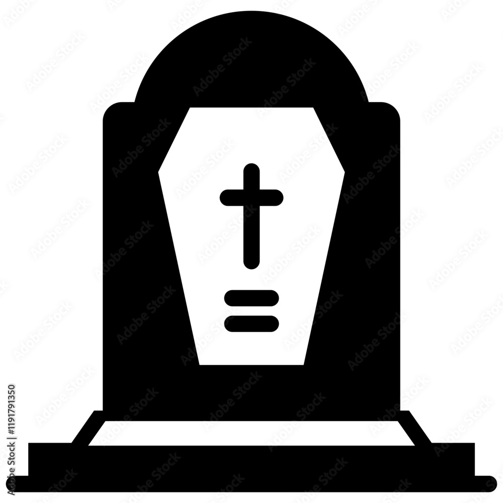 Obraz premium Cemetery Icon