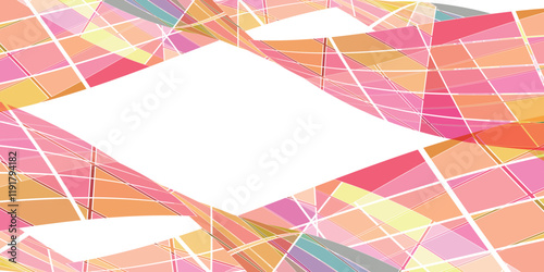 グラデーション　カラフル　幾何学　模様　背景