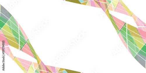 グラデーション　カラフル　幾何学　模様　背景