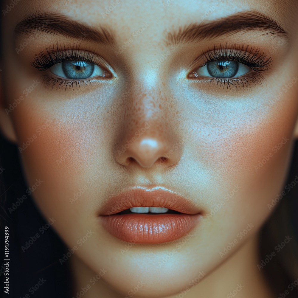 Fototapeta premium close up of a woman face