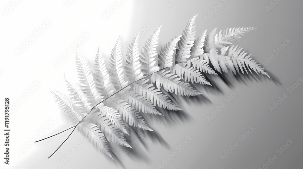 Naklejka premium realistic transparent shadow shadowfern