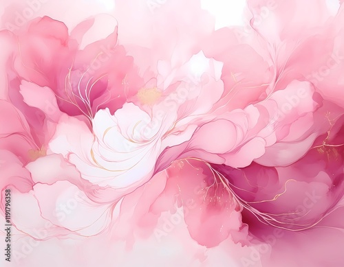 Charming pink floral wallpaper, perfect for adding a soft and feminine touch to any room