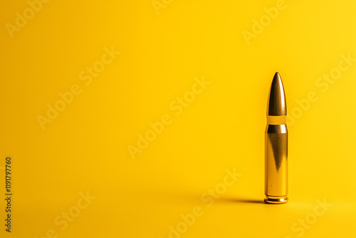 Bullet isolated on a colorful background photo