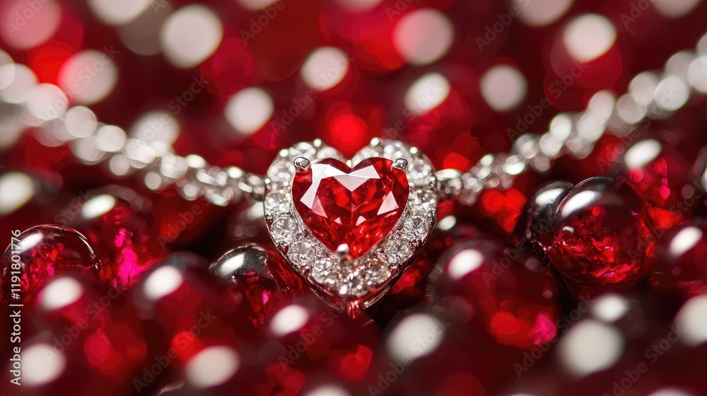 Ruby heart pendant necklace, red gemstone, jewelry, Valentine's Day gift, luxury Ruby heart pendant necklace, red gemstone, jewelry, Valentine's Day gift, luxury