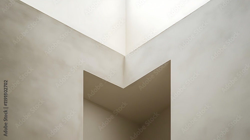 Fototapeta premium Abstract Architectural Interior Wall Design