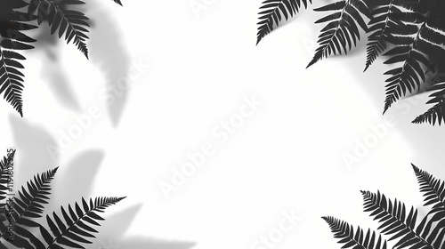 Wallpaper Mural Realistic border shadow and shadow effect for poster, flyer, business card, banner shadow. png shadow isolated on transparent background. Shadowfern. Illustration Torontodigital.ca