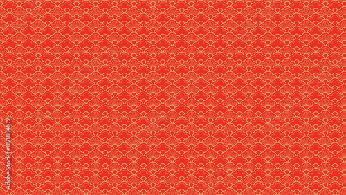 Chinese pattern texture against red background