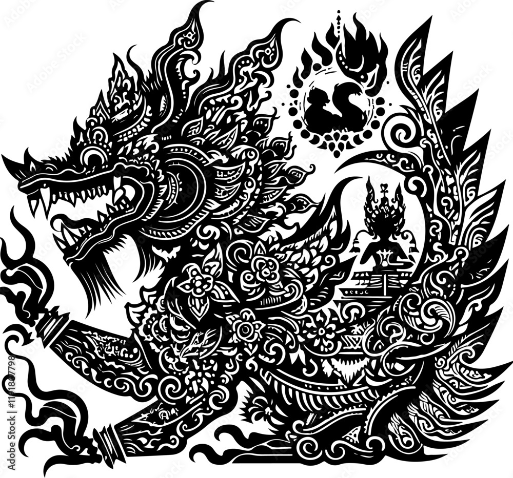 vector illustration design icon logo symbol detail puppet god goddess animal mystical ethnic traditional classic vintage with ornament.eps vector illustration design icon logo symbol detail puppet god goddess animal mystical ethnic traditional classic vintage with ornament.eps