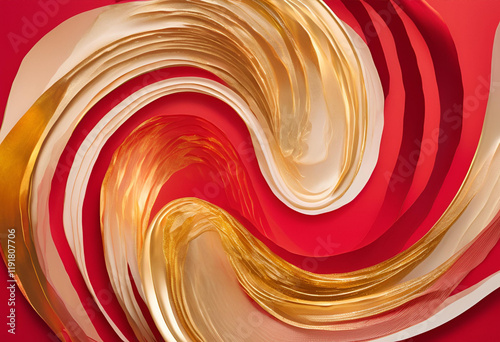 Abstract Motion of Chinese New Year Energy
