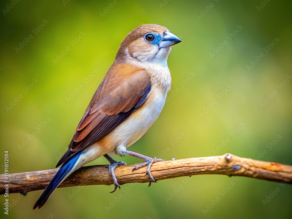Indian Silverbill Bird Photography: Stunning Close-up Images, Rule of Thirds Composition Indian Silverbill Bird Photography: Stunning Close-up Images, Rule of Thirds Composition