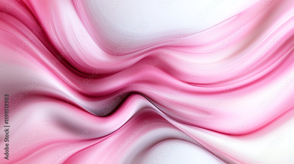 Obraz premium swirling pastel smoke patterns, dynamic flow design, subtle motion effect, soft blush tones, isolated on white background