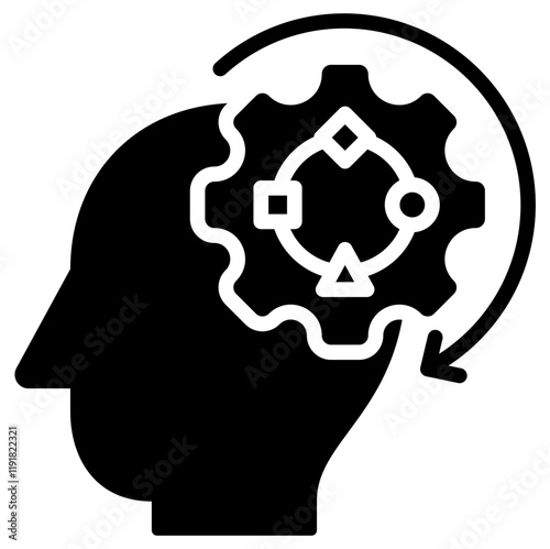 Adaptive System Icon Black Style