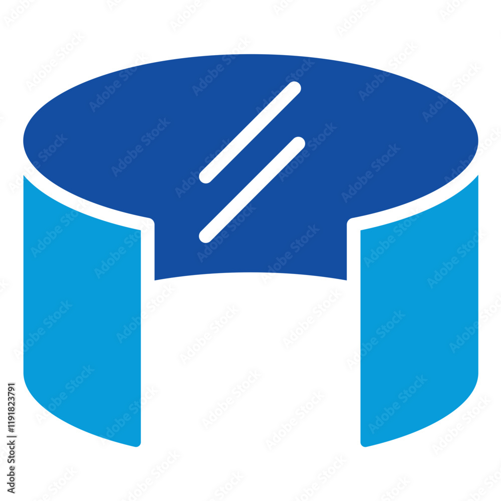 Augmented Space Icon Dual Tone Color Style Augmented Space Icon Dual Tone Color Style