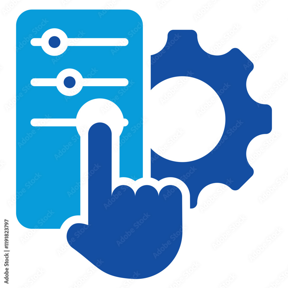 Gesture Control Icon Dual Tone Color Style