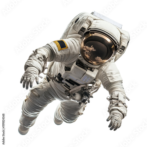 Astronaut in spacesuit isolated on Transparent background photo