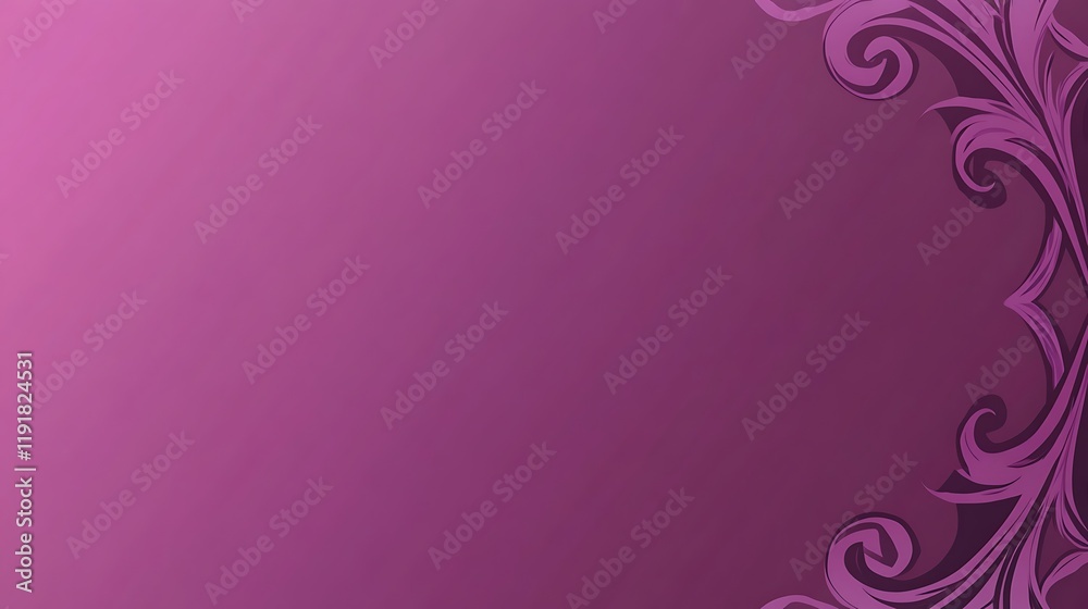 Purple Background With Decorative Floral Design Purple Background With Decorative Floral Design