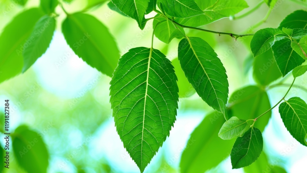 Close-up shot of fresh green leaves, showcasing intricate vein details, with a blurred natural backdrop. The image highlights growth, vitality, and a harmonious connection to nature, emphasizing organ Close-up shot of fresh green leaves, showcasing intricate vein details, with a blurred natural backdrop. The image highlights growth, vitality, and a harmonious connection to nature, emphasizing organ