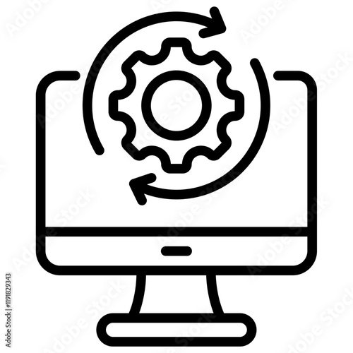 Patch Management Icon Lineal Syle