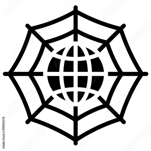 Dark Web Exposure Icon Black Style