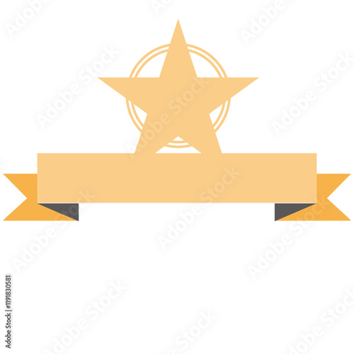 Badges and Medals Icon Illustration Symbol