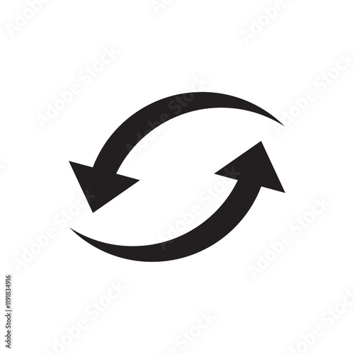 refresh icon , restart icon vector