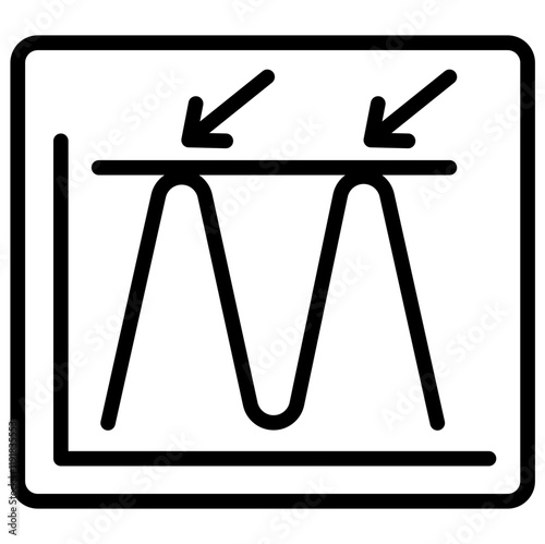Peak Load Icon Lineal Syle