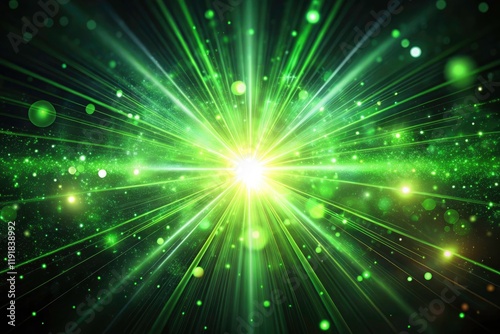 4K Green Lens Flare Animation Background: Surreal Photography Video Footage