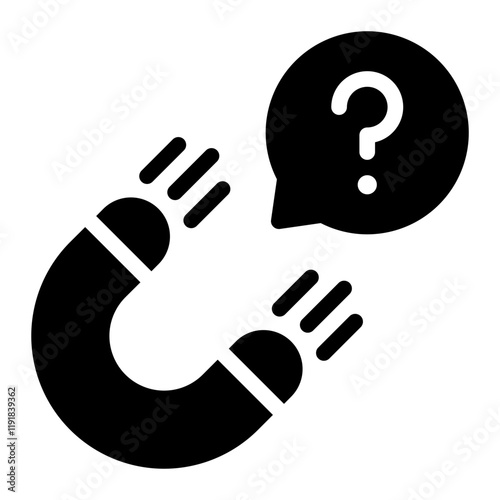 attract glyph icon