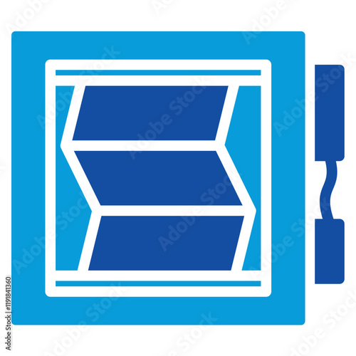 Dampers Operation Icon Dual Tone Color Style