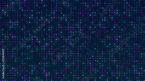 Wallpaper Mural digital high technology neon glowing dots flickering abstract motion background Torontodigital.ca