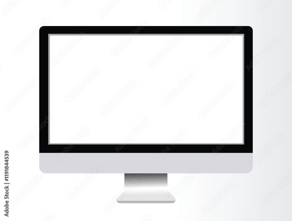 Realistic TV screen. Modern stylish lcd panel, led type. Large computer monitor display mockup. Blank television template. Realistic TV screen. Modern stylish lcd panel, led type. Large computer monitor display mockup. Blank television template.