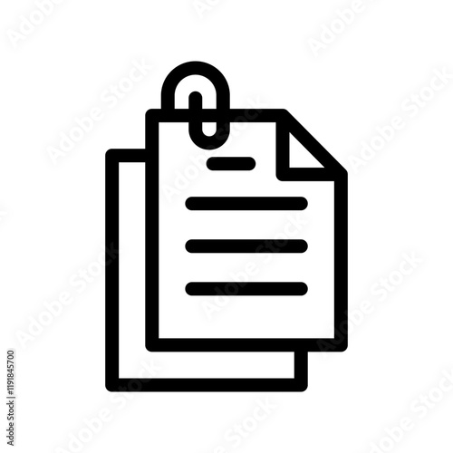 Document icon design template