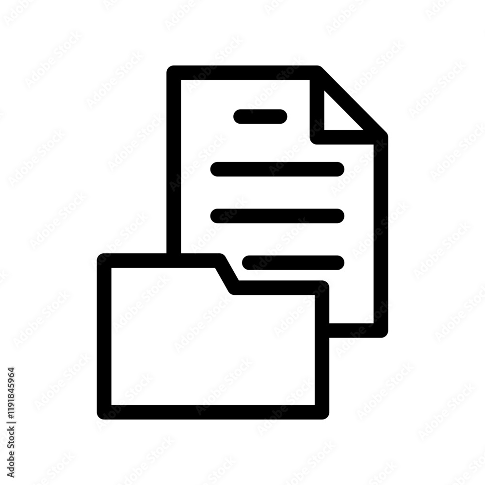 Document icon design template Document icon design template