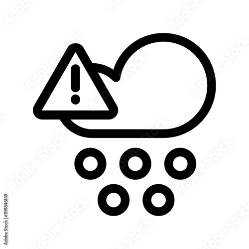 Hail icon design template