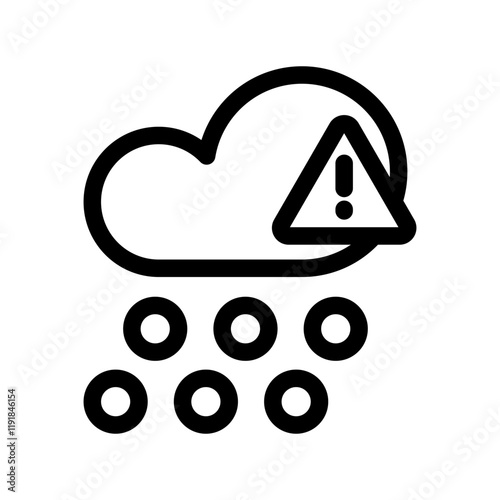 Hail icon design template