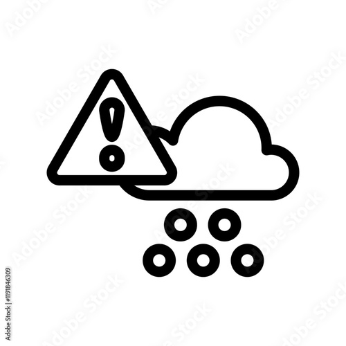 Hail icon design template