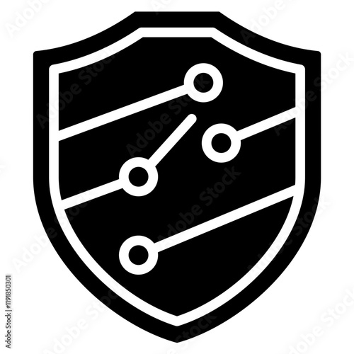 Safety Relay Icon Black Style