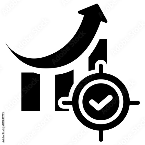 Improved Accuracy Icon Black Style