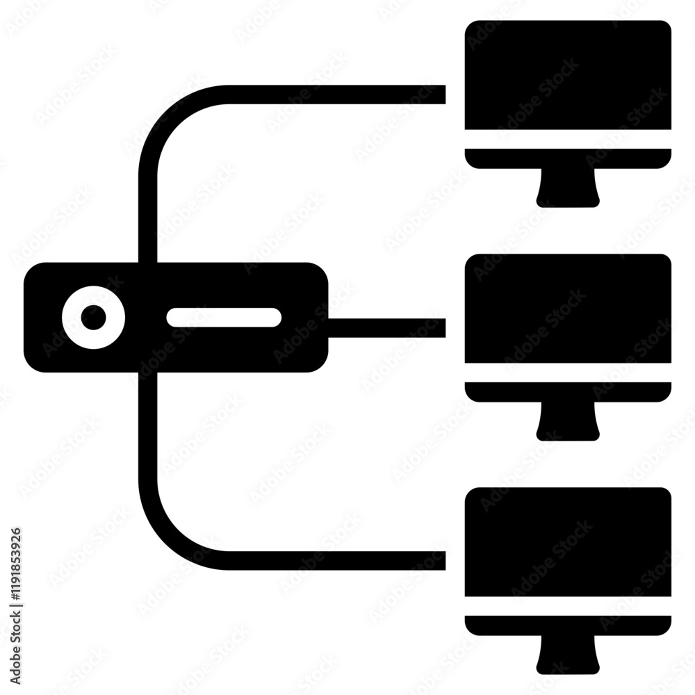 Load Balancing Icon Black Style Load Balancing Icon Black Style