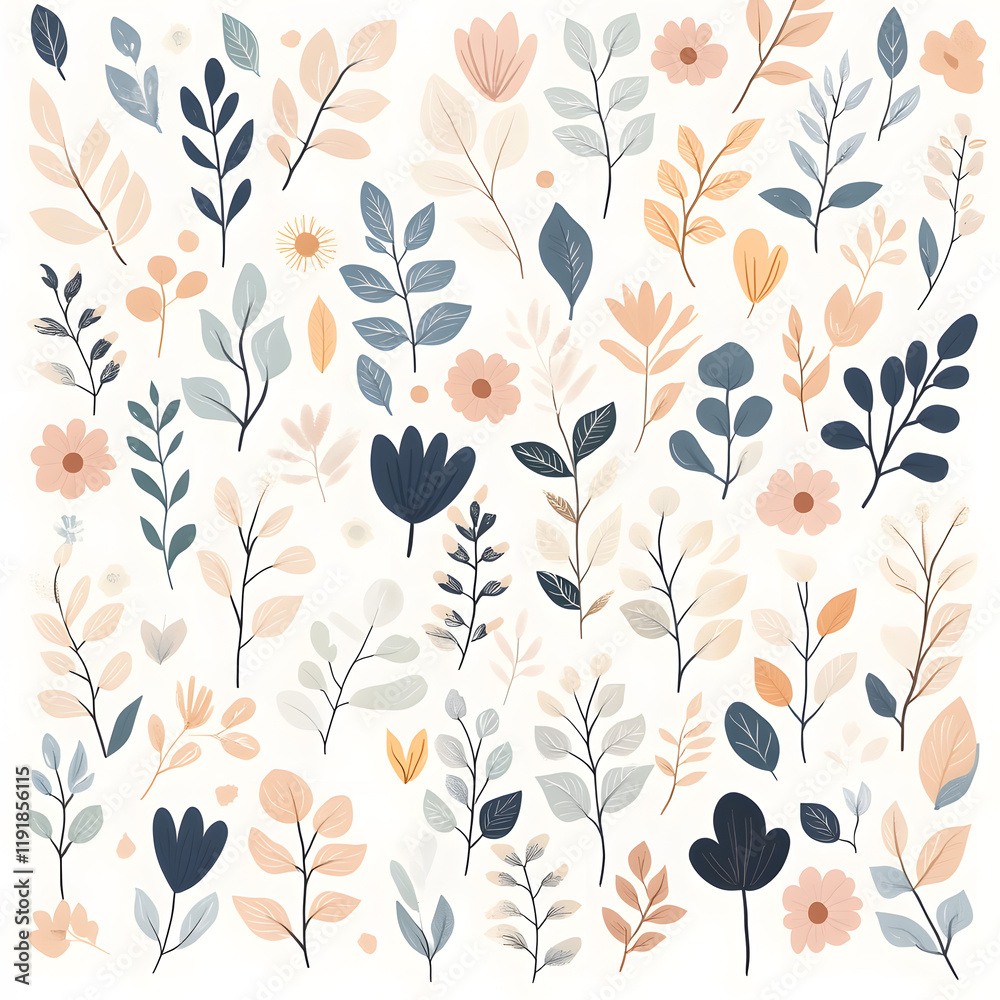 Collection of Tile Patterns Featuring Intricate Geometric and Floral Motifs, Hand-Drawn Doodles, and Traditional Ethnic Designs in Muted and Vibrant Color Palettes Collection of Tile Patterns Featuring Intricate Geometric and Floral Motifs, Hand-Drawn Doodles, and Traditional Ethnic Designs in Muted and Vibrant Color Palettes