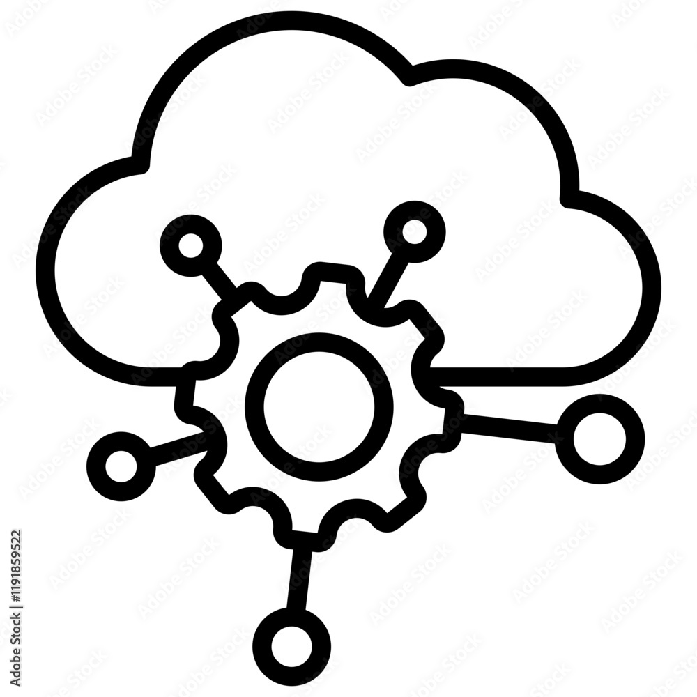 Api Integration Icon Lineal Syle Api Integration Icon Lineal Syle