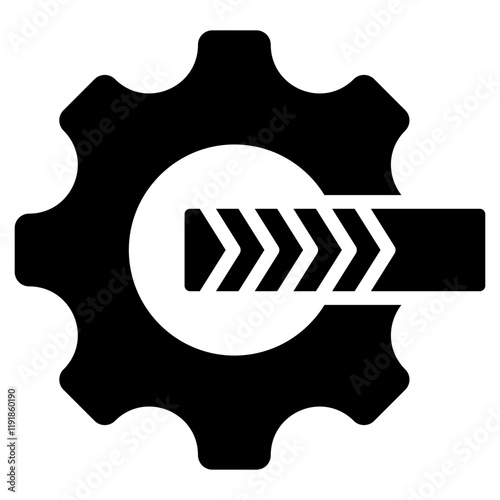 Software Update Icon Black Style