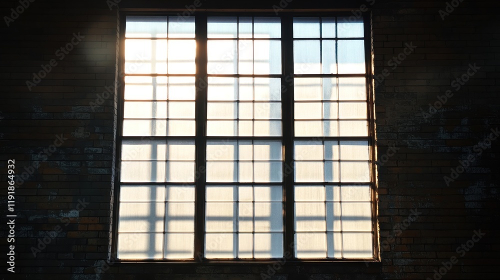 Sunlit Industrial Window