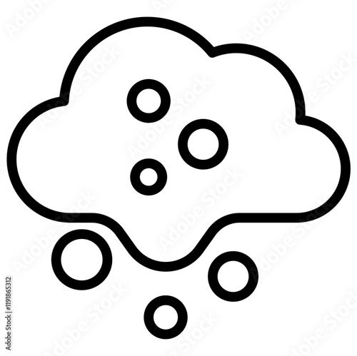 Carbon Dioxide Icon Lineal Syle