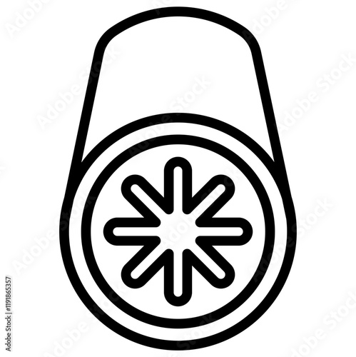 Bronchial Tubes Icon Lineal Syle