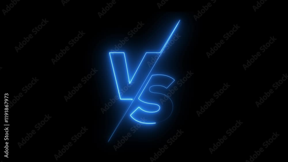 VS versus bars neon animated versus vs bars neon multiplayer co op team with smoky black background ,Animation of glowing neon versus text .neon lines and black background. VS versus bars neon animated versus vs bars neon multiplayer co op team with smoky black background ,Animation of glowing neon versus text .neon lines and black background.