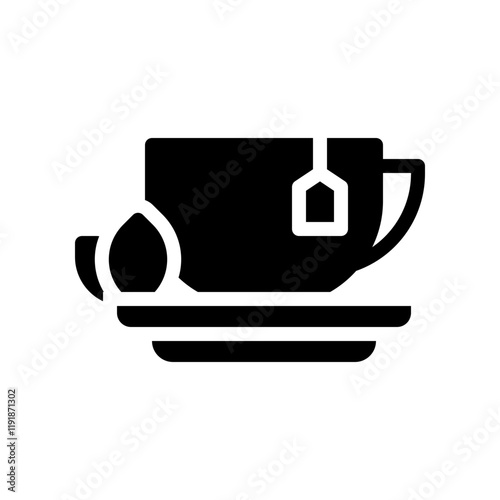 tea glyph icon