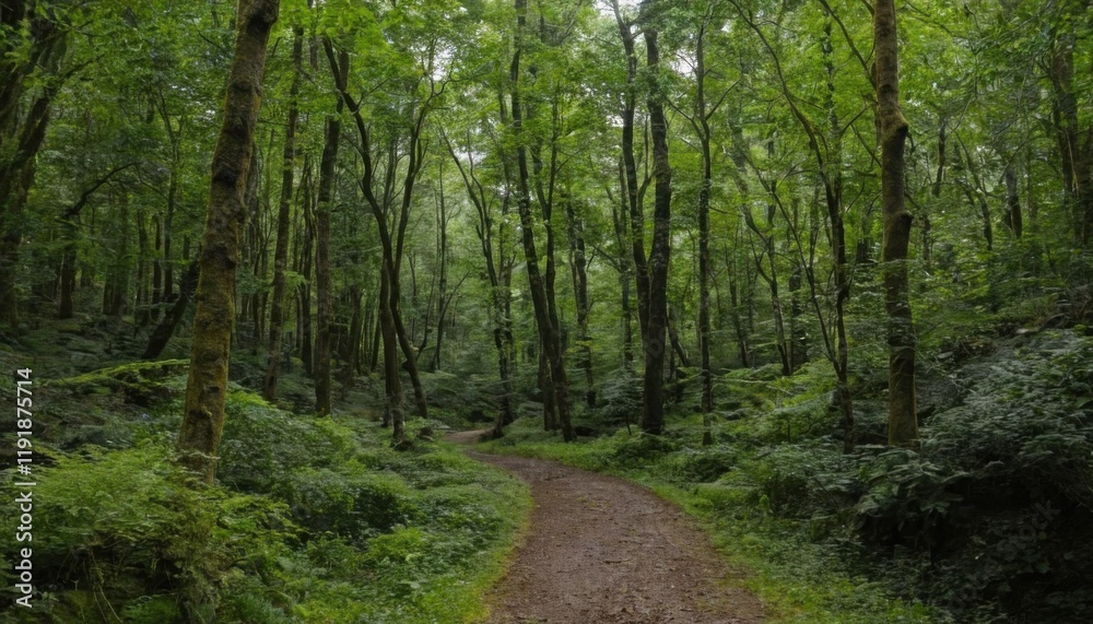 Track in the wood.