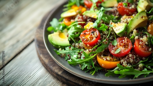Delicious Quinoa Salad with Avocado and Tomatoes