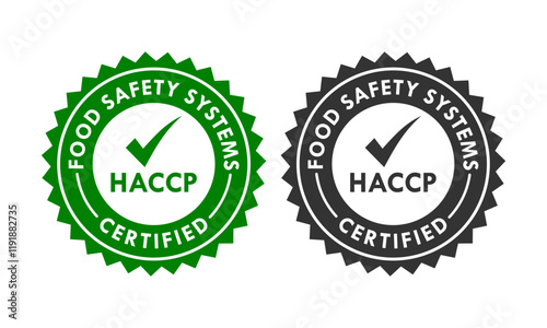 HACCP - Hazard Analysis and Critical Control Points concept background